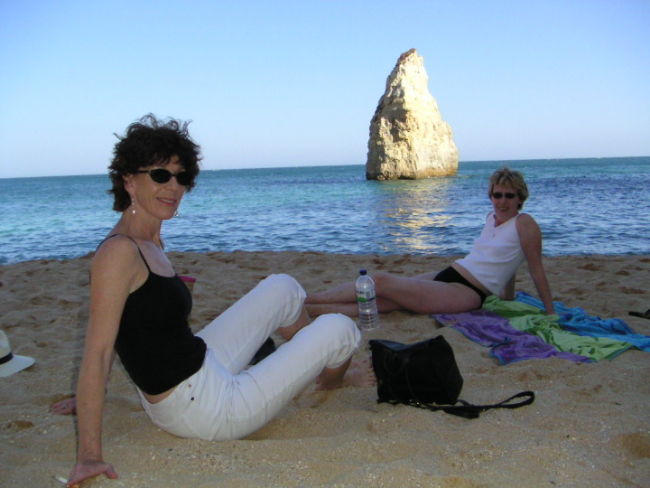 relaxing on Carvalho Beach