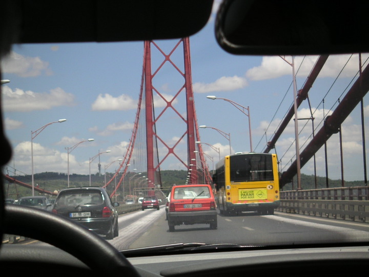 Bridge back into Lisbon