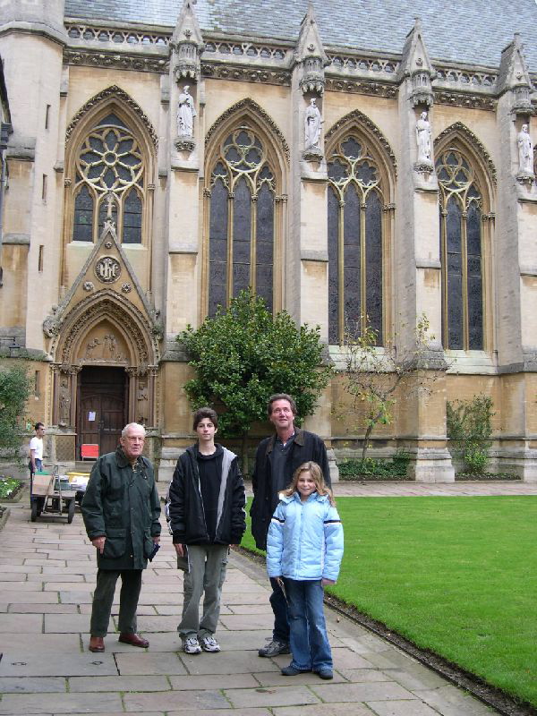 Ashley, Spencer, Doug and Emma in Oxford