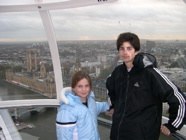 Emma and Spencer in the London Eye